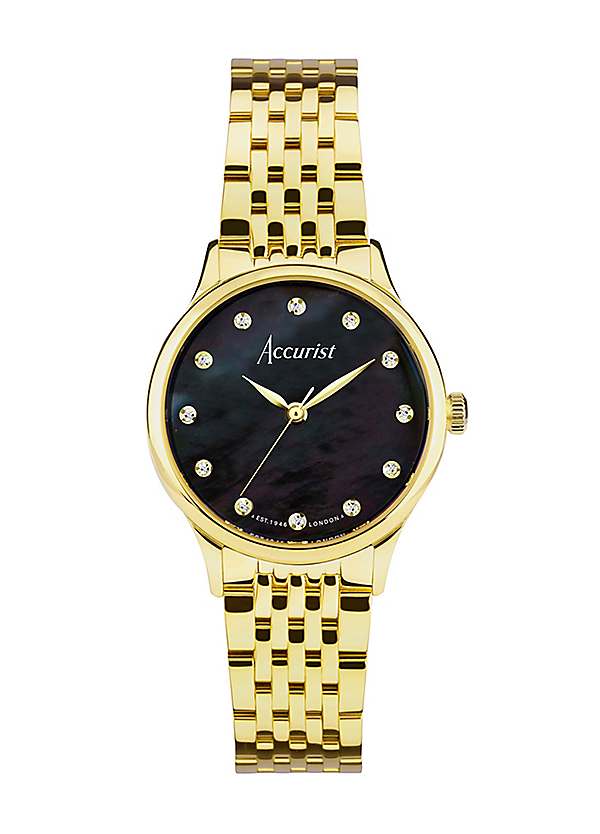 Accurist stainless hot sale steel watch