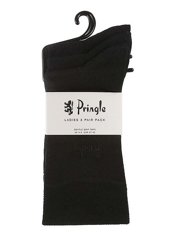 Ladies Pack of 3 Gentle Grip Socks by Pringle