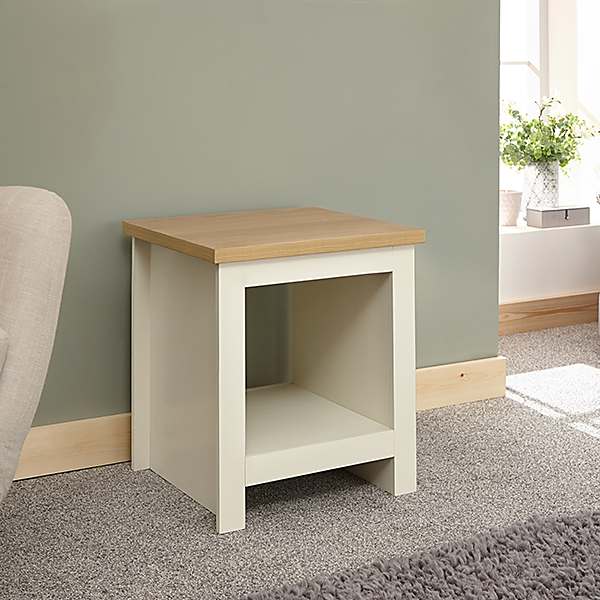 Lancaster Side Table With Shelf Look