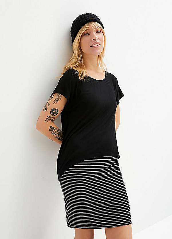 Layered look t shirt dress online