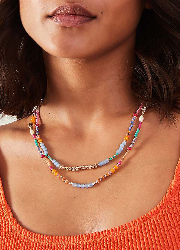 Accessorize Layered Beaded Necklace by Accessorize