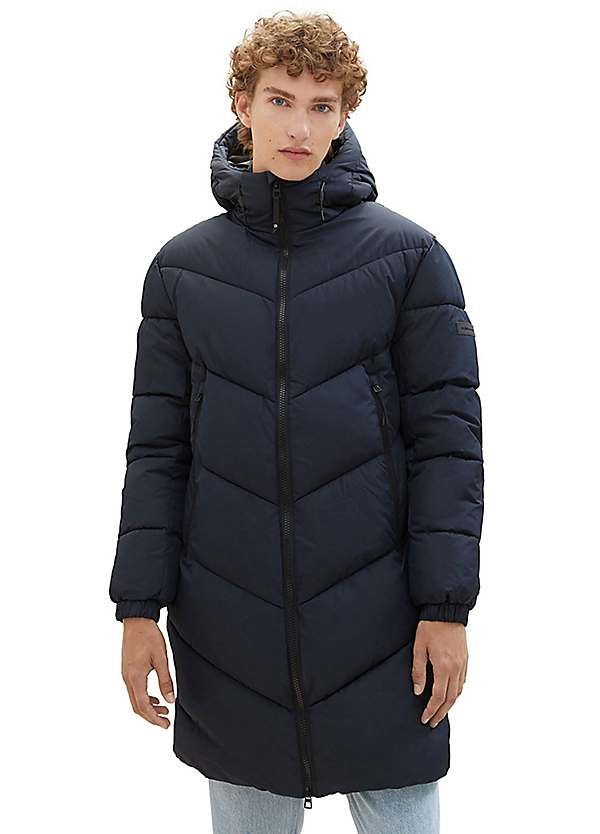 Padded parka with hotsell hood tom tailor