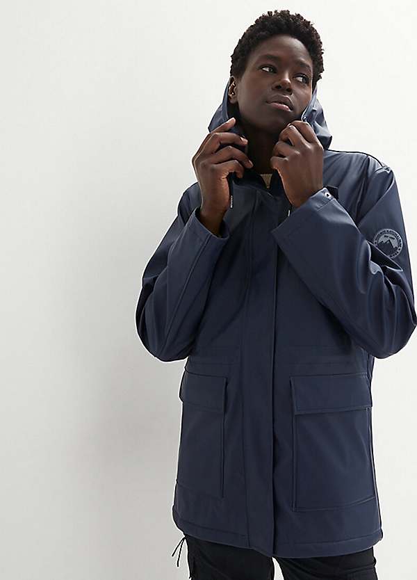 Rain jacket lined with hood best sale