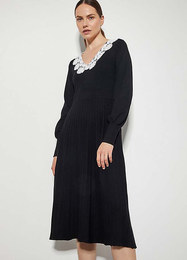 Lola Lace Knit Midi Dress by Monsoon | Look Again