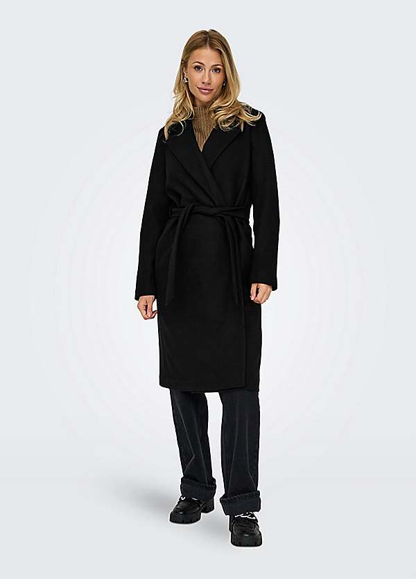 Long Wrap Coat by Only