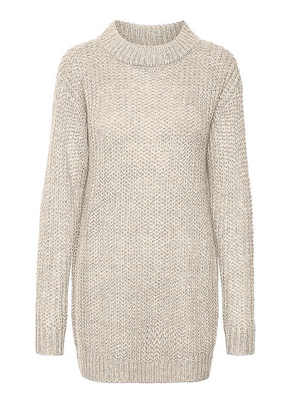 Longline hot sale knitted jumper