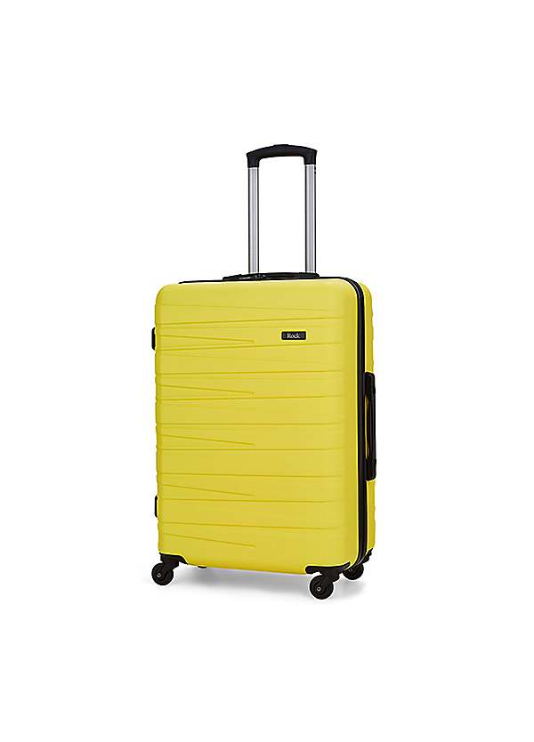 Luggage Seattle Medium Yellow Suitcase by Rock Look Again