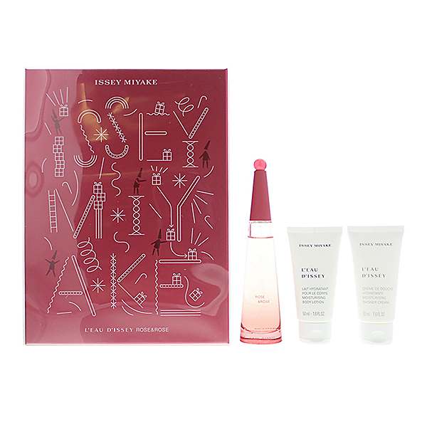 L eau D issey Rose Rose 3 Piece Gift Set by Issey Miyake