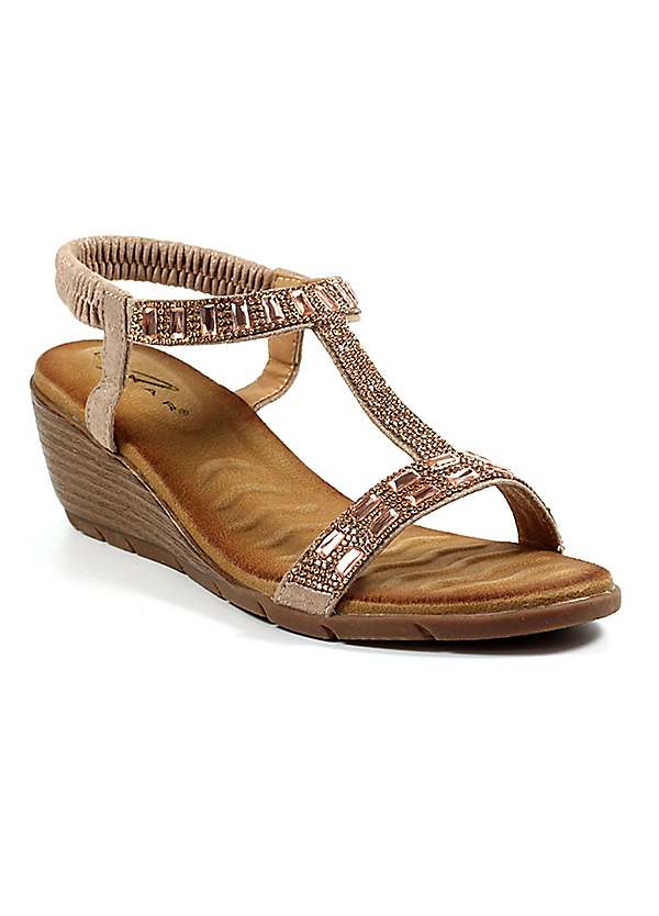 lunar rose gold sandals