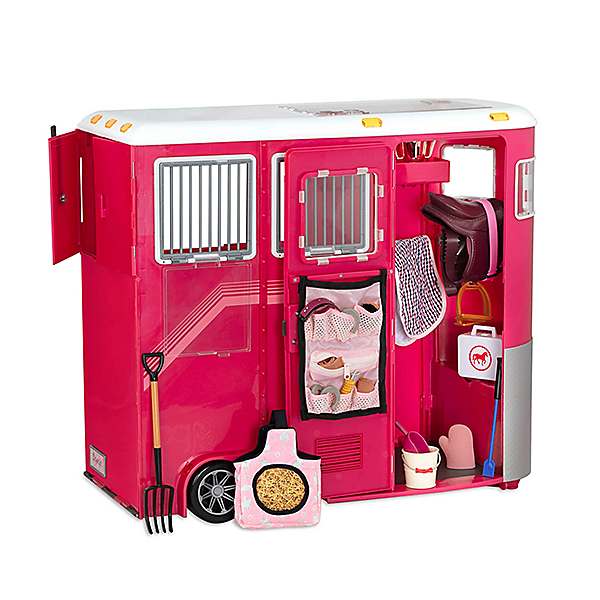 18 inch deals doll horse trailer