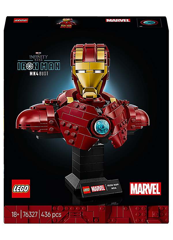 Marvel Iron Man MK4 Bust Set for Adults by LEGO Look Again