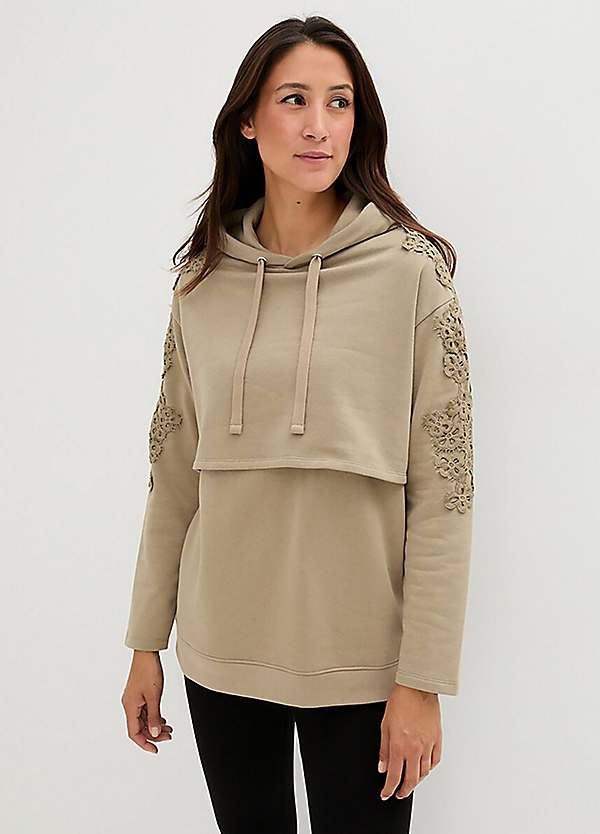 Maternity Layered Hoodie by bonprix