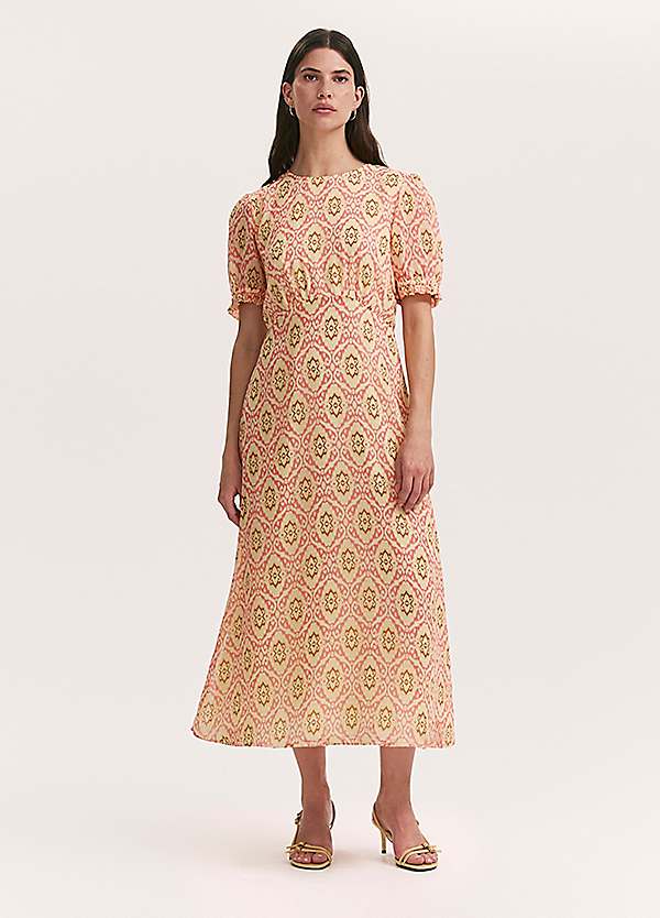 Mela Chiffon Midi Tea Dress by Finery Look Again