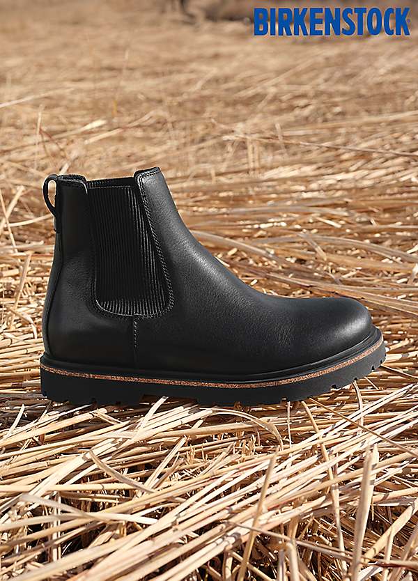 Men's Highwood Slip-On Black Boots by Birkenstock Look Again - Main Image