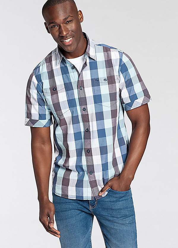 Jeans Checked Shirt Men's Style Men's Checkered Slim Fit