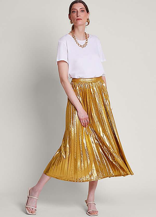 Mia Pleated Skirt by Monsoon Look Again