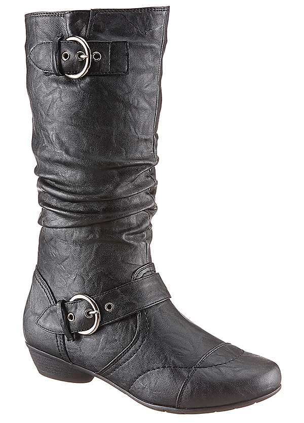 Mid calf wide width on sale boots