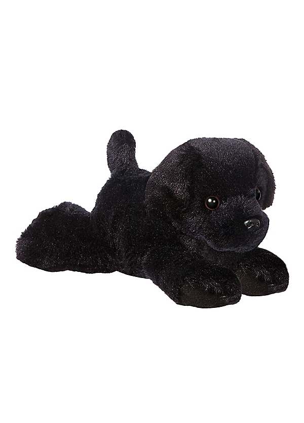 Mini Flopsies Blackie Black Labrador Soft Toy by Aurora Look Again