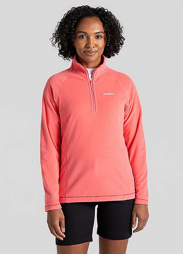 Micro Fleece Ladies Craghopper Fleece Miska VI Coral Reef Half Zip