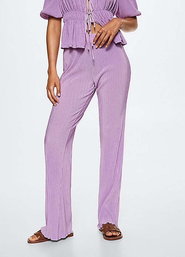 Mango on sale purple trousers