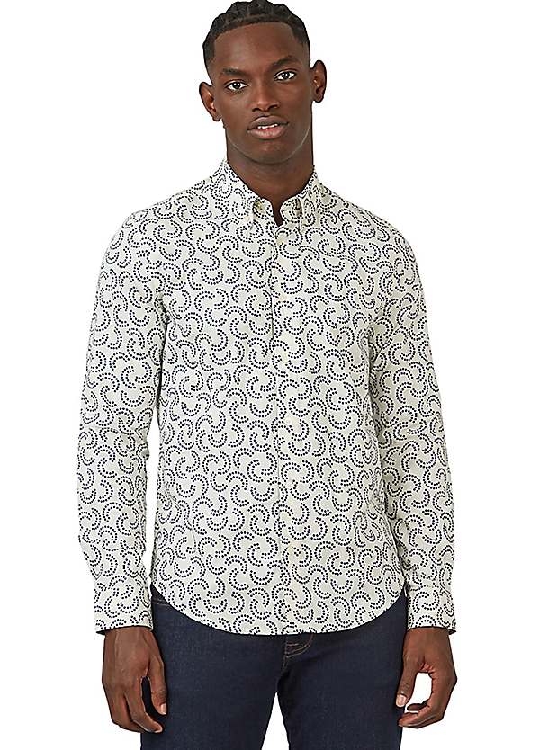 Ink Long Sleeve Soft Touch Print Shirt by Cotton Traders