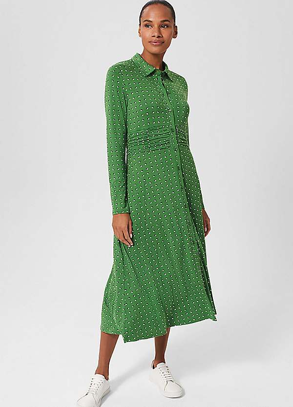 Hobbs green outlet maxi dress