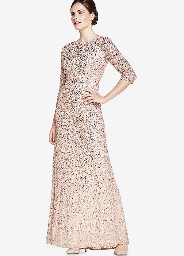 Adrianna papell clearance embellished mermaid gown