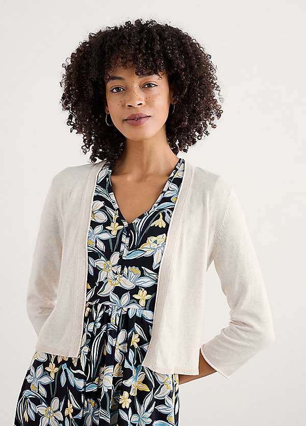 Natural Vanessa Cotton Cardigan by Seasalt Cornwall Look Again