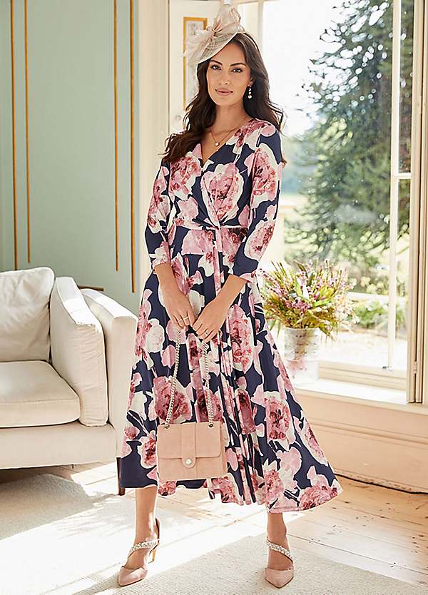 Lined 2024 wrap dress