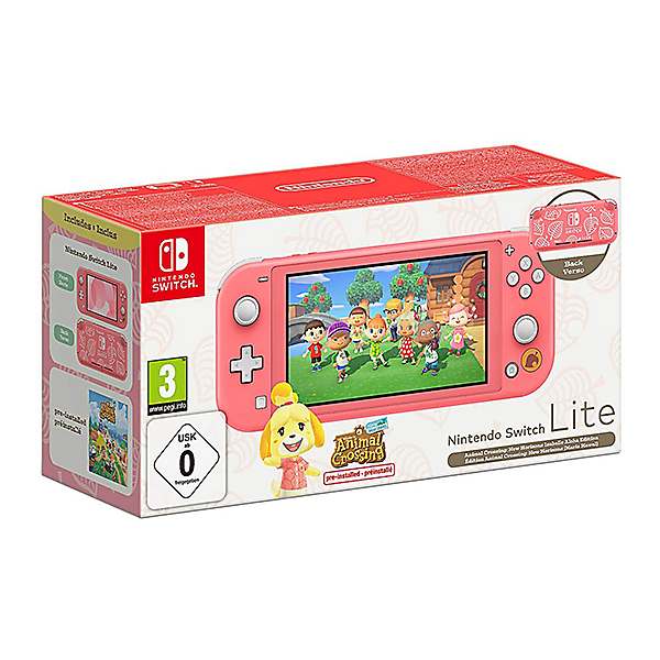 Nintendo Switch Lite Coral - Isabelle Alhoa Edition