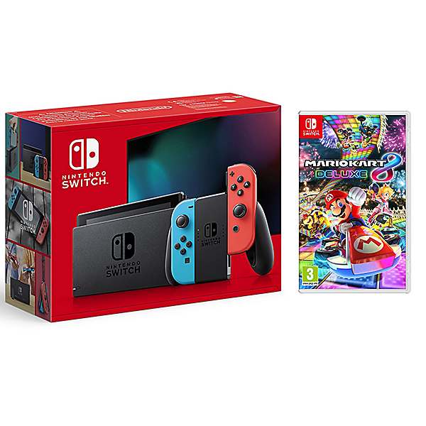 Nintendo Switch Neon with Mario Kart 8 32GB | Look Again