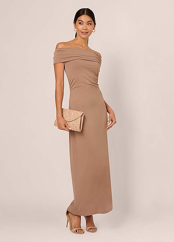 Off Shoulder Long Dress by Adrianna Papell Look Again
