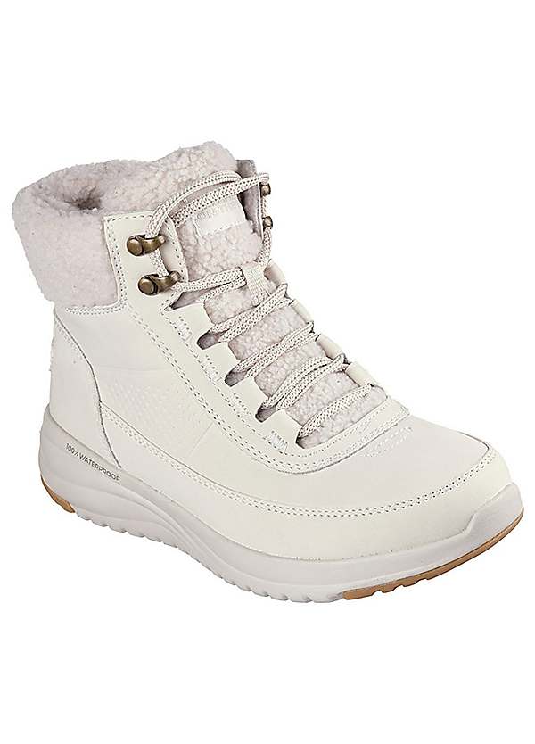 Skechers boots womens white on sale