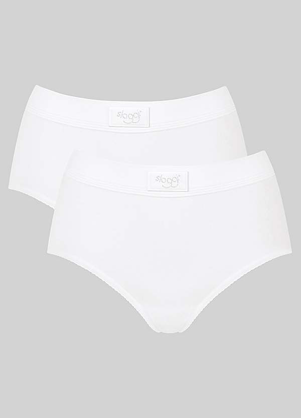 Sloggi Sloggi Double Comfort Brief - Cotton - 2 Pack WHITE –