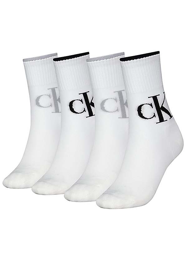 Pack of 4 Sports Socks by Calvin Klein