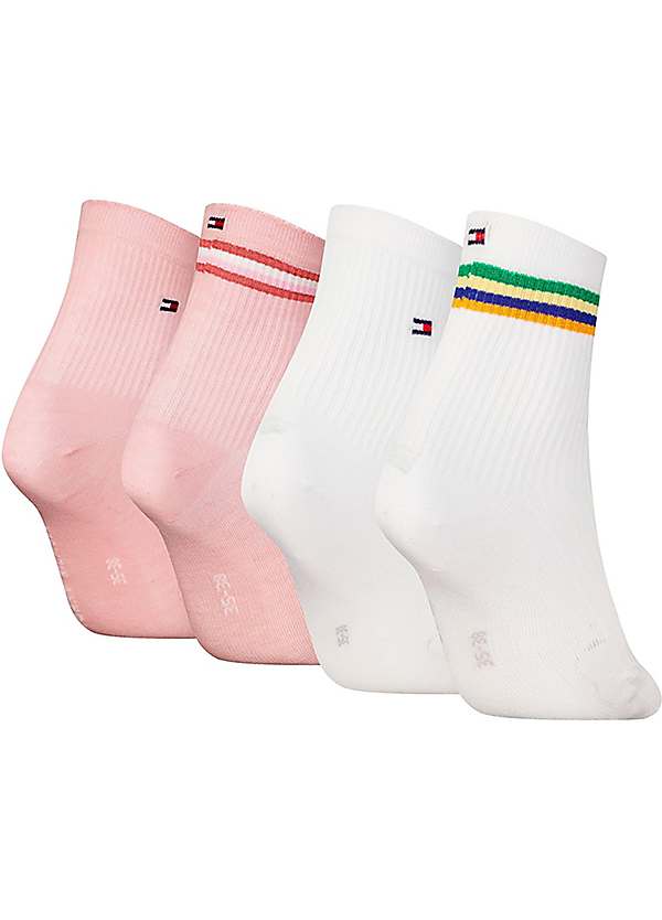 Tommy Hilfiger Pack of 4 Trainer Socks by Tommy Hilfiger