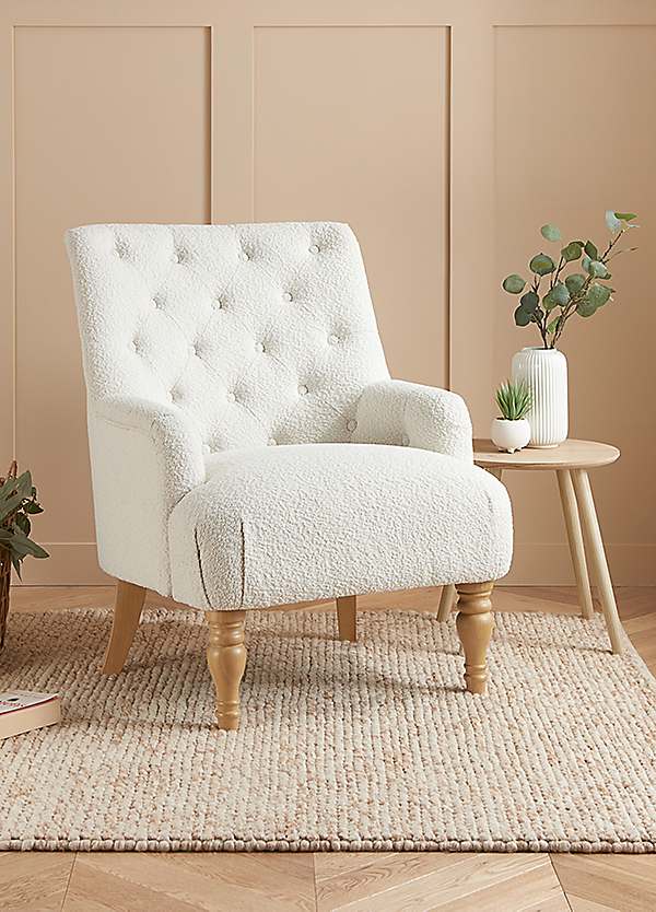 Birlea Padstow Chair in Boucle by Birlea