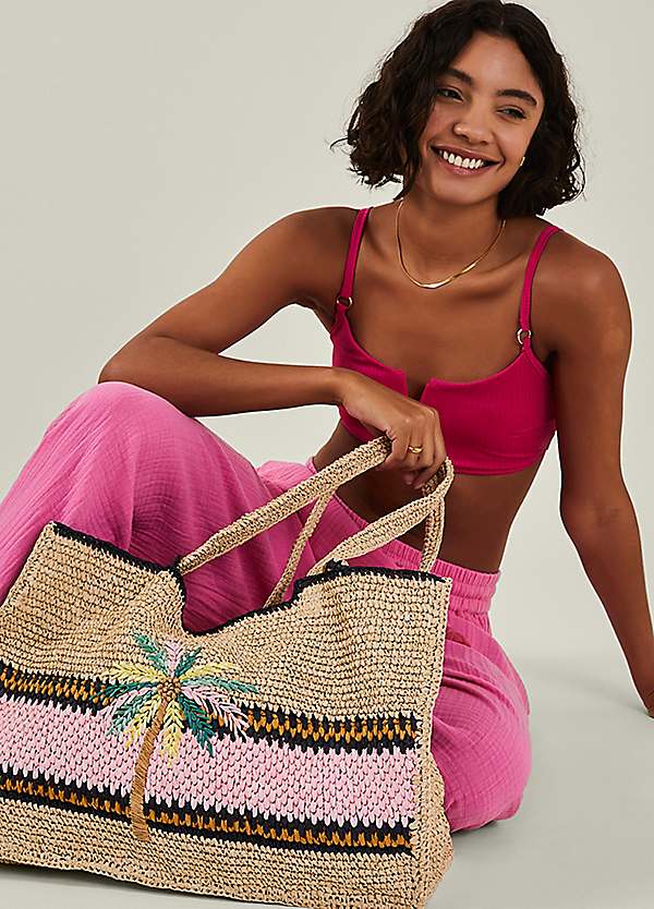 Raffia shopper bag best sale