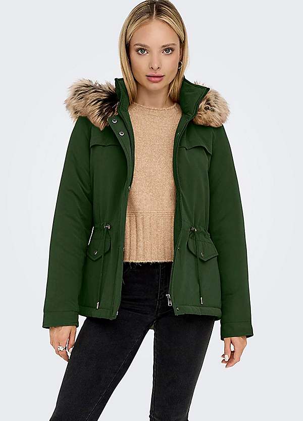 Only fur parka online