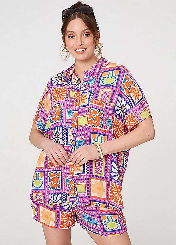 トップス 80s I.S. Linen Patchwork Shirt UWSS24022_a_1200x1200.