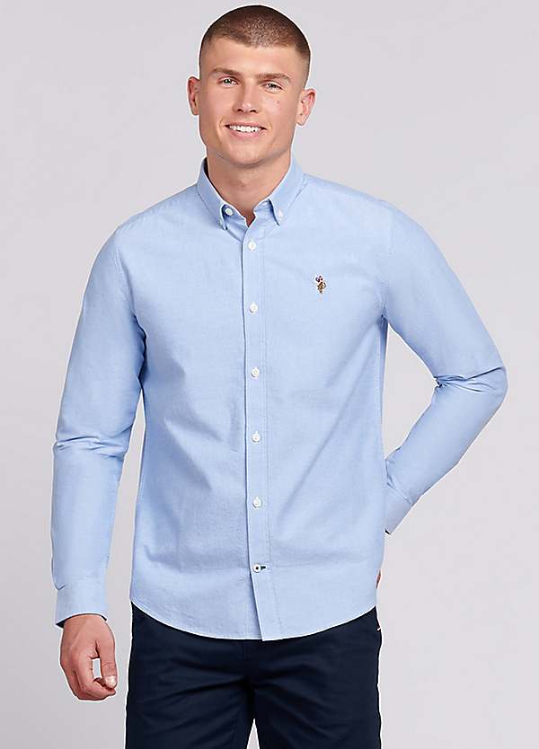 Peached Oxford Long Sleeve Shirt by U.S. Polo Assn Look Again