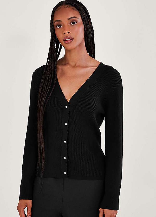 Pearl Button Cardigan by Monsoon Look Again