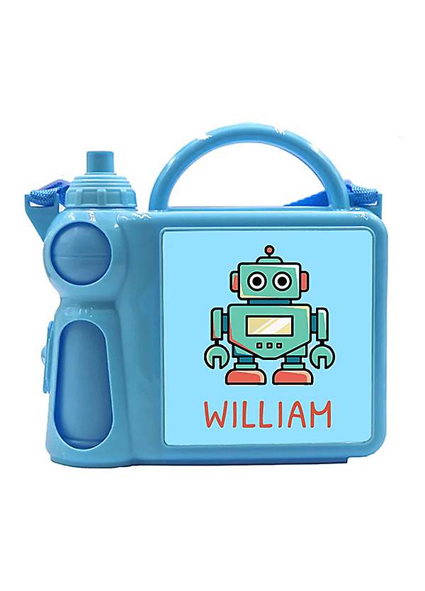 Personalised Kids Lunch Box with Water Bottle by Treat Republic