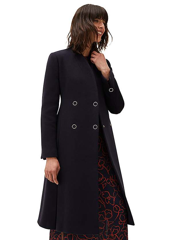 Rose wool clearance coat