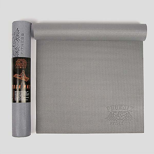 Phoenix Fitness Yoga Exercise Mat Light Grey Look Again