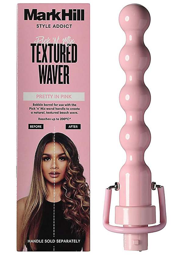 Pick n Mix Pink Textured Hair Waver Barrel by Mark Hill