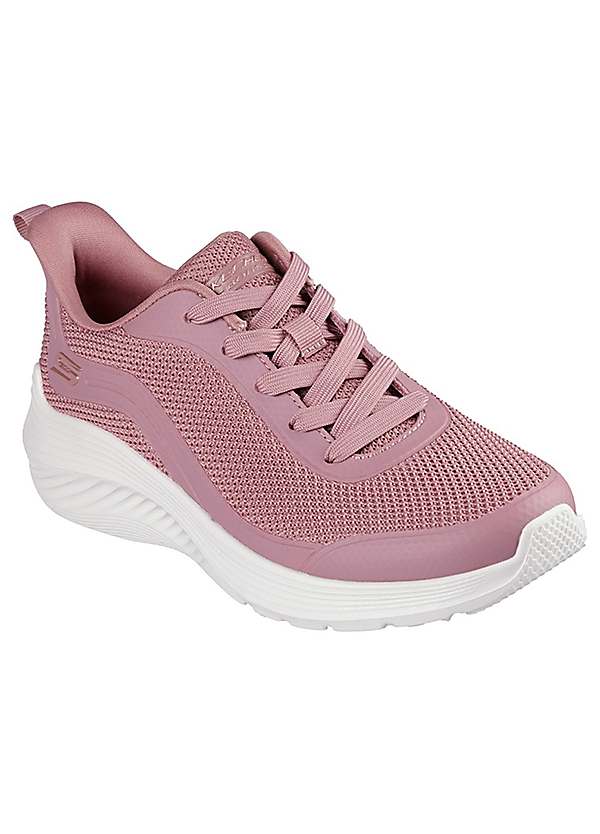 Pink BOBS Squad Waves Still Wading Trainers by Skechers