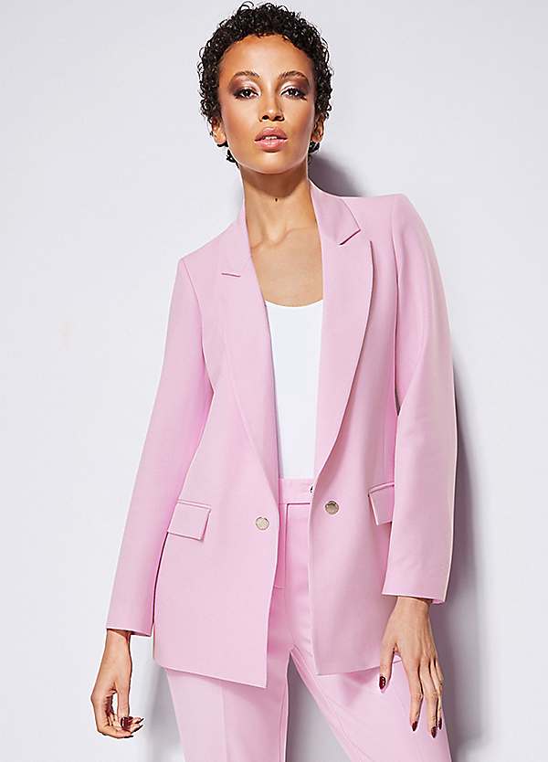 Pink Trousers and Pink Blazer Jacket