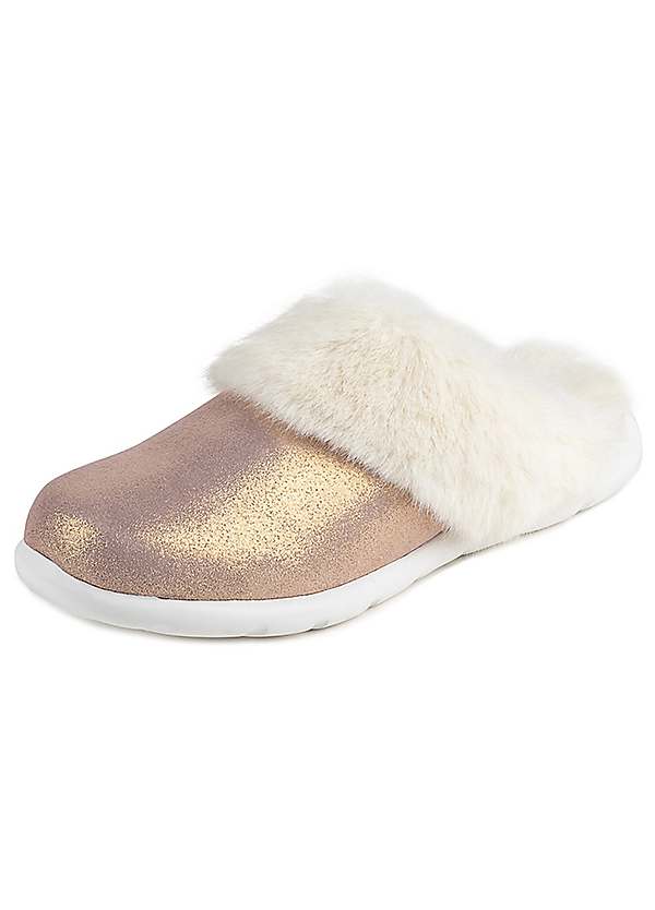 gold sparkle ugg slippers