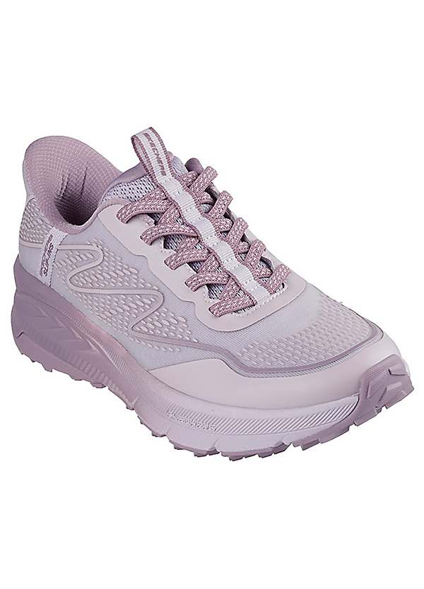 Pink Switch Back Mist Slip Ins Hiking Shoes by Skechers